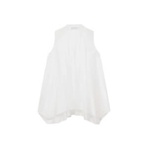 Mint Velvet White Sheer Pleat Detail Top